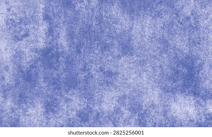 Weathered blue concrete cement wall grunge modern interior design background featuring roughcast distressed details and empty copy space