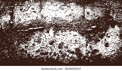 Weathered distressed surface texture featuring high contrast peeling paint layers and corroded metal oxidation patterns