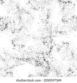 Weathered grunge background. Vintage rusty paper. White crack effect. Abstract grunge pattern. Seamless Aged dust design. Overlay wall with stain dirty. Vector grunge texture.