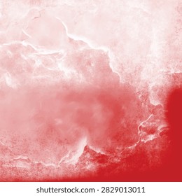 Weathered red cement wall grunge interior design background featuring roughcast distressed details and blank copy space
