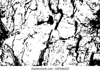 Weathered Tree Bark Vector Texture Black Stock Vector (Royalty Free ...