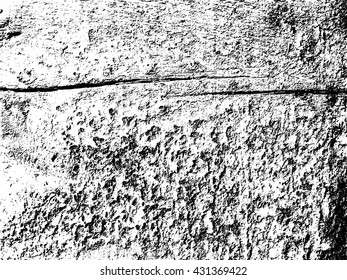 Weathered wooden plank vector texture overlay. Abstract grunge white and black background