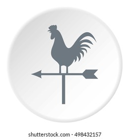 Weathervane Rooster Icon. Flat Illustration Of Weathervane Rooster Vector Icon For Web