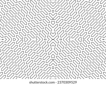 Patrón de motivos de líneas tejidas y artísticas, estilo contemporáneo moderno, para decoración, ordenación, papel tapiz, envuelto, cubierta, fondo, moda, textil, tela, suelo, mosaico o elemento de diseño gráfico
