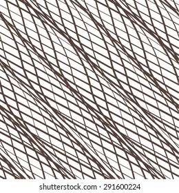 Weave curves in a diagonal pattern, diamond, seamless vector background.