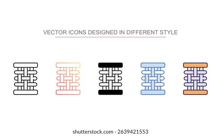 Weave icon design with white background stock illustration