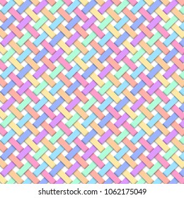 Weave rainbow pastel color pattern background