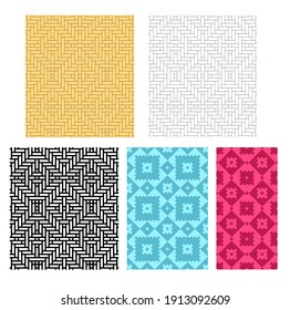 Weave Rattan Texture For Pattern, Vector Art