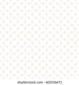 Weave Seamless Pattern. Stylish Repeating Texture. Braiding Background of Intersecting Stripes Lattice. Black and White Geometric Vector Illustration.