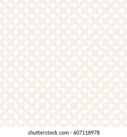 Weave Seamless Pattern. Stylish Repeating Texture. Black and White Geometric Vector Illustration.