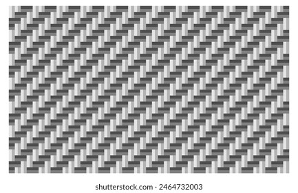 weave woven bamboo pattern texture. vector illustration isolated on white background.