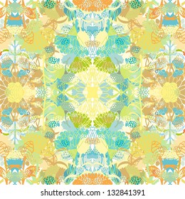 weaved floral pattern background