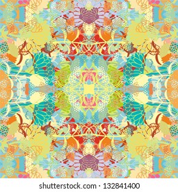 weaved floral pattern background