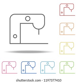 weaver's machine icon. Elements of Web in multi colored icons. Simple icon for websites, web design, mobile app, info graphics