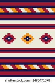 Weaving decoration motive from serbian  tradition