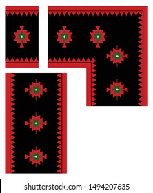 Weaving decoration motive from serbian  tradition