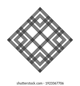 Weaving Line Motif Pattern. Contemporary Motif. Line Decoration Illustration for Interior, Exterior, Carpet, Textile, Garment, Cloth, Silk, Tile, Plastic, Paper, Wrapping, Wallpaper, Ect. Vector Illus