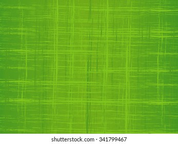 Weaving of lines in green tone, vector background