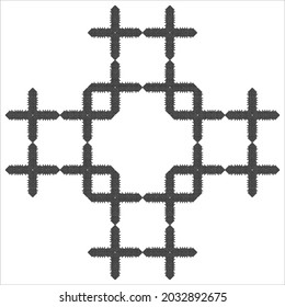 Weaving Lines Motifs Pattern. Decoration for Interior, Exterior, Carpet, Textile, Garment, Cloth, Silk, Tile, Plastic, Paper, Wrapping, Wallpaper, Pillow, Sofa, Background, Ect. 