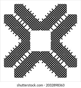 Weaving Lines Motifs Pattern. Decoration for Interior, Exterior, Carpet, Textile, Garment, Cloth, Silk, Tile, Plastic, Paper, Wrapping, Wallpaper, Pillow, Sofa, Background, Ect
