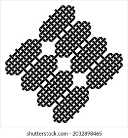 Weaving Lines Motifs Pattern. Decoration for Interior, Exterior, Carpet, Textile, Garment, Cloth, Silk, Tile, Plastic, Paper, Wrapping, Wallpaper, Pillow, Sofa, Background, Ect