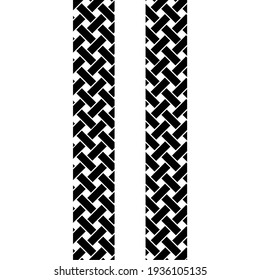 Tejiendo el patrón Motif.  Decoración contemporánea de interiores, exteriores, alfombras, textiles, prendas de vestir, tela, seda, tela, plástico, papel, envuelto, tapiz, fondo, etc. Ilustración vectorial 