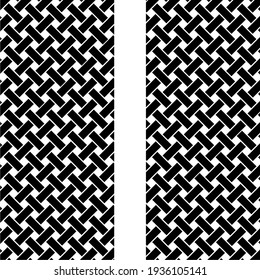 Weaving Motif Pattern.  Contemporary Decoration for Interior, Exterior, Carpet, Textile, Garment, Cloth, Silk, Tile, Plastic, Paper, Wrapping, Wallpaper, Background, Ect. Vector Illustration 
