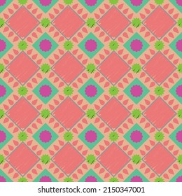 Weaving Pattern square more frequent, Vector seamless pattern. Modern stylish texture. Trendy graphic design for out clothes test equipment, interior, wallpaper square colors paint orange.
