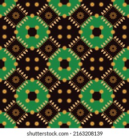 Weaving Pattern square more frequent, Modern stylish texture. Trendy graphic design for out clothes test equipment, interior, wallpaper square colors paint green and black.