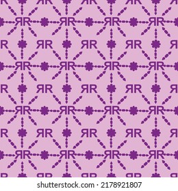 Weaving Pattern square more frequent, Vector seamless pattern. Modern stylish texture. Trendy graphic design for out clothes test equipment, interior, wallpaper. Text RR. On purple background.