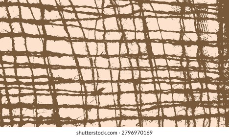 Weaving texture vector images woven from thick threads - illustration. 