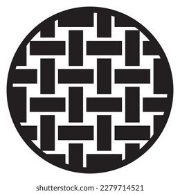 Weaving of threads vector icon design. Textile flat icon.