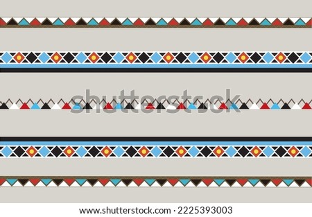 Weaving totem border and line decoration design of Taiwan aborigines 