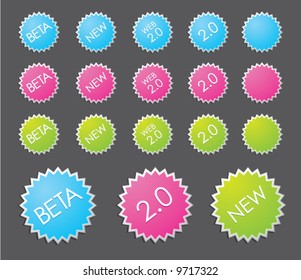 Web 2.0 badges - insert your own text and customize them