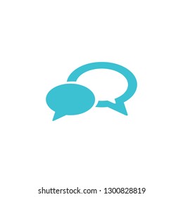 web 2.0 button speech bubbles icon. Vector illustration isolated on white