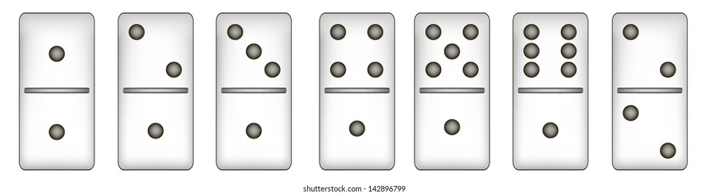 WEB 2.0 buttons domino set. EPS10 vector mesh illustration