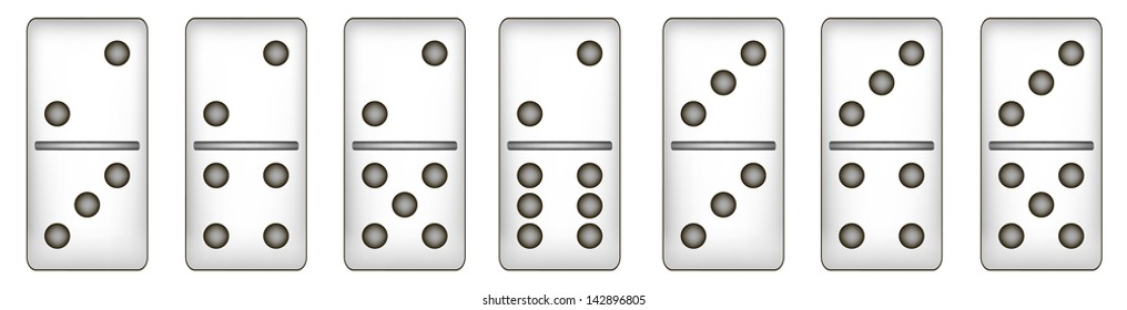 WEB 2.0 buttons domino set. EPS10 vector mesh illustration