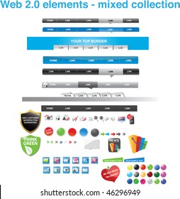 Web 2.0 elements - mixed collection
