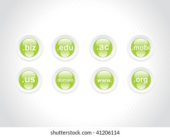 web 2.0 green icon series set