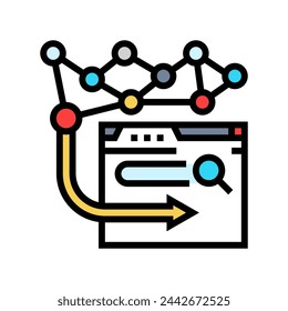 web 2.0 seo color icon vector. web 2.0 seo sign. isolated symbol illustration