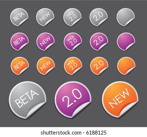 Web 2.0 stickers (set 2)
