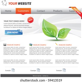 Web 2.0 template