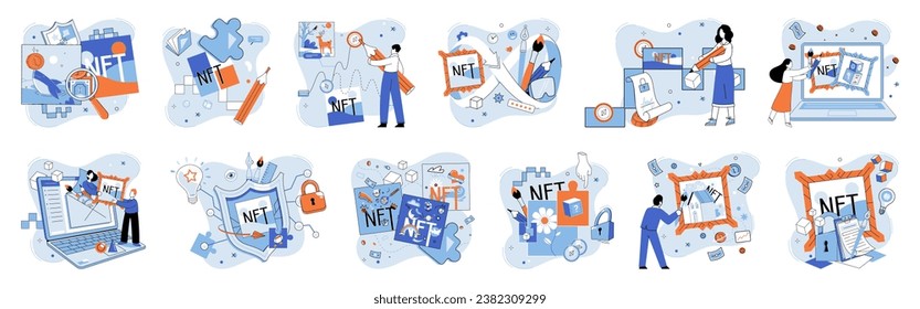 Web 3 vector illustration. The digital world within web3 offers limitless possibilities for creativity and collaboration The web3 revolutionizes way we access and interact with digital information