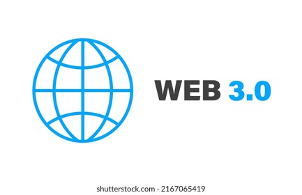 Web 3.0 advanced internet technology banner. Suitable for applications or web pages