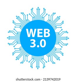 Web 3.0 Concept . Web Logo . Vector illustration