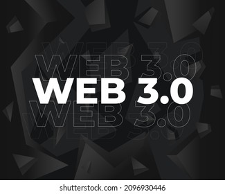 Web 3.0 decentralized internet, vector illustration