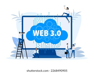 Web 3.0 is a new generation of the Internet. Internet blockchain technology.