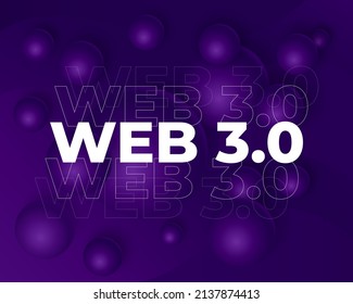 Web 3 0 Web3 internet illustration  vector