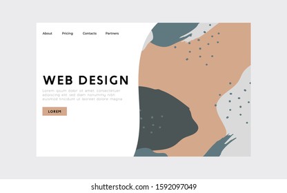 Web abstract background with hand drawn texture, memphis style. Universal pastel colors. Wallpaper fashion design.
