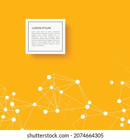 Diseño de ilustraciones vectoriales abstractas web. Fondo geométrico del polígono de la cadena de distribución